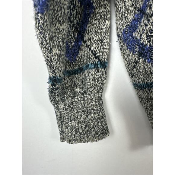 Vintage 80s/90s Method Sweater Mens Geometric Abstract Acrylic Grandpa Grunge - Picture 3 of 12